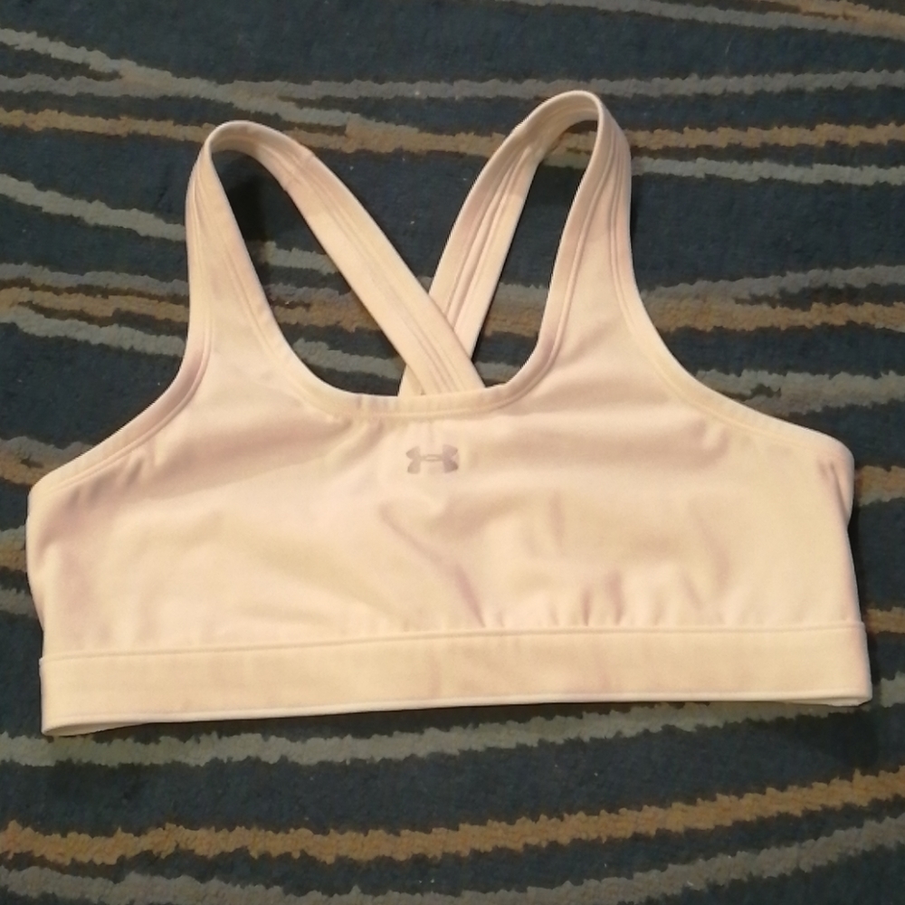 NWOT Under Armour white athletic sports bra
